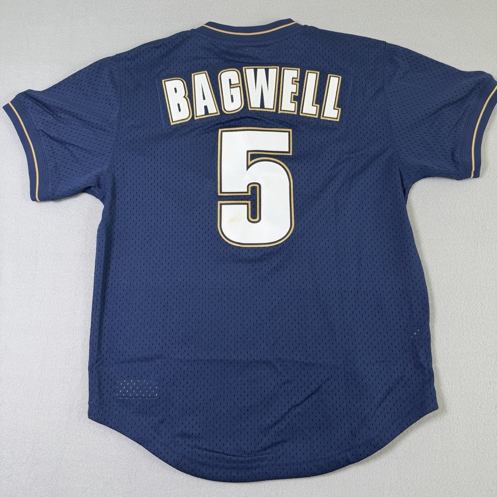Jeff Bagwell Jersey #5 Houston Astros HOF 17 Mitchell & Ness Size Medium